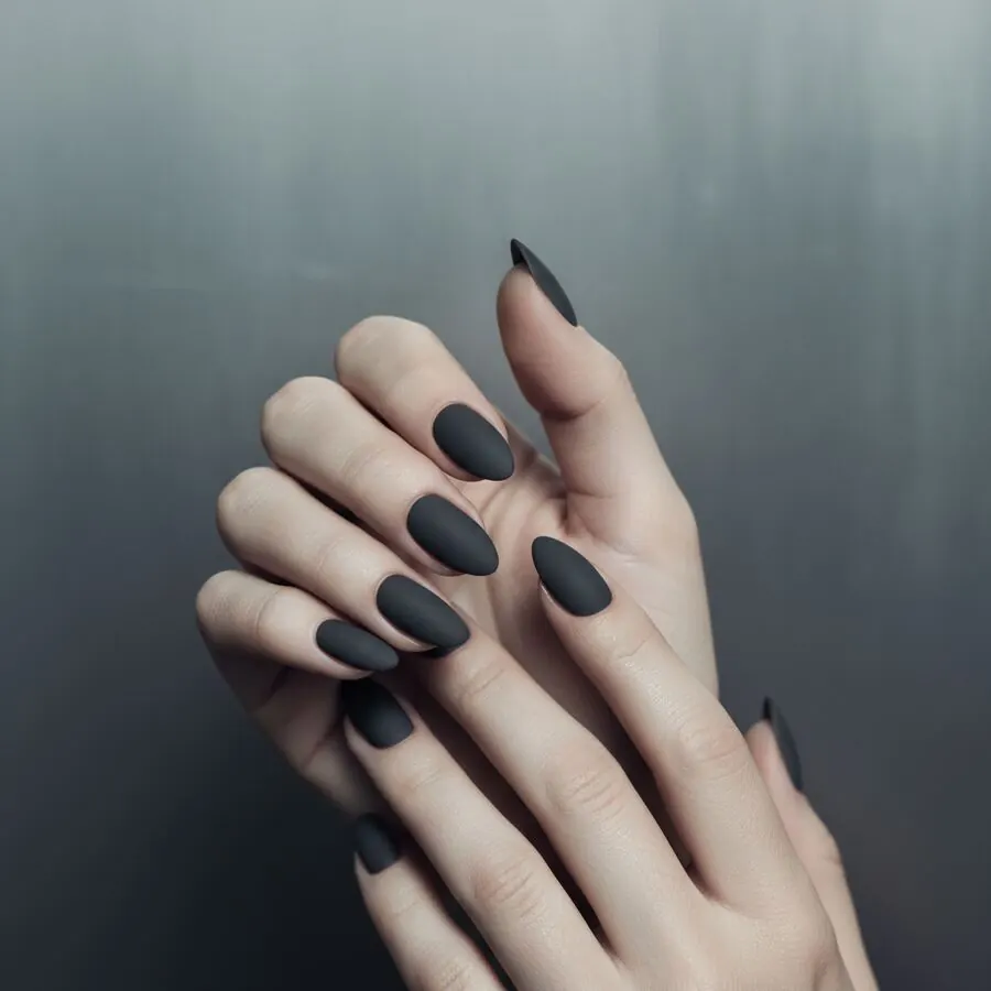 French tip medium-length extensions