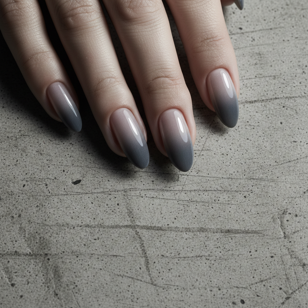 Glossy medium-length extensions