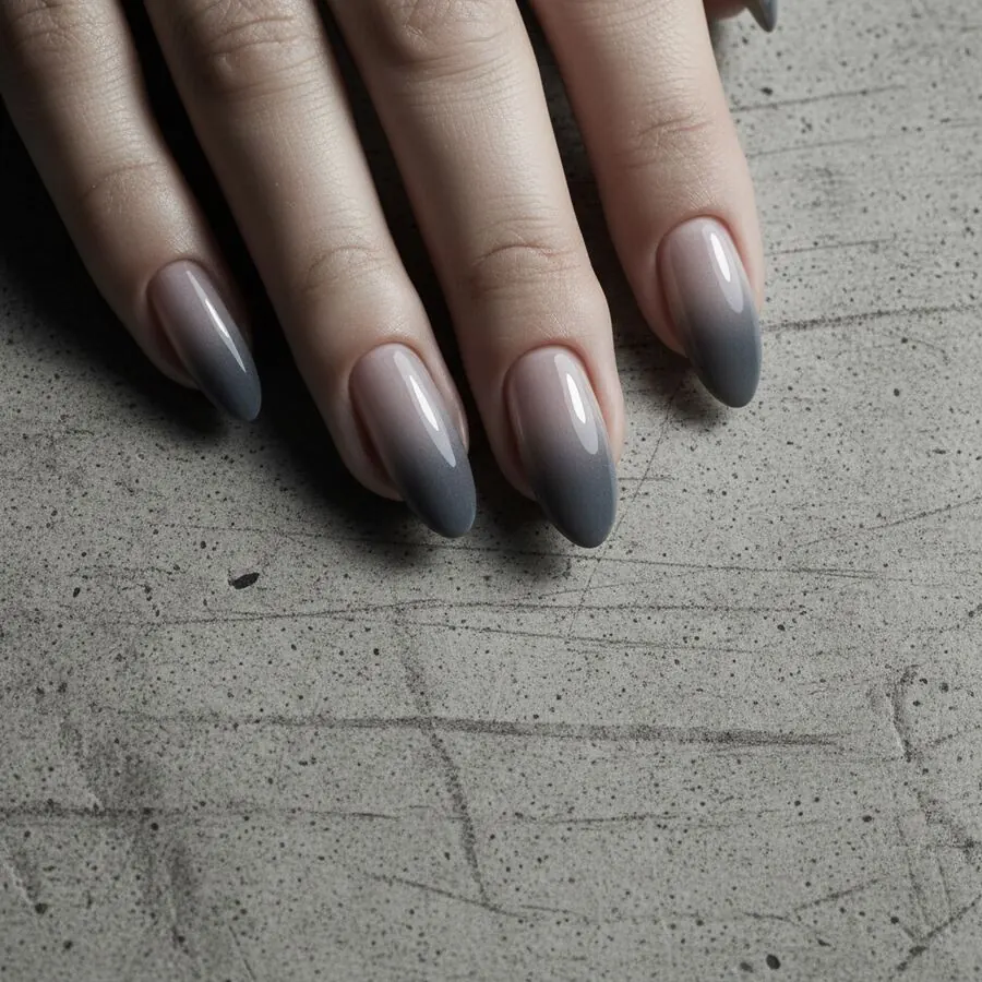 Glossy medium-length extensions